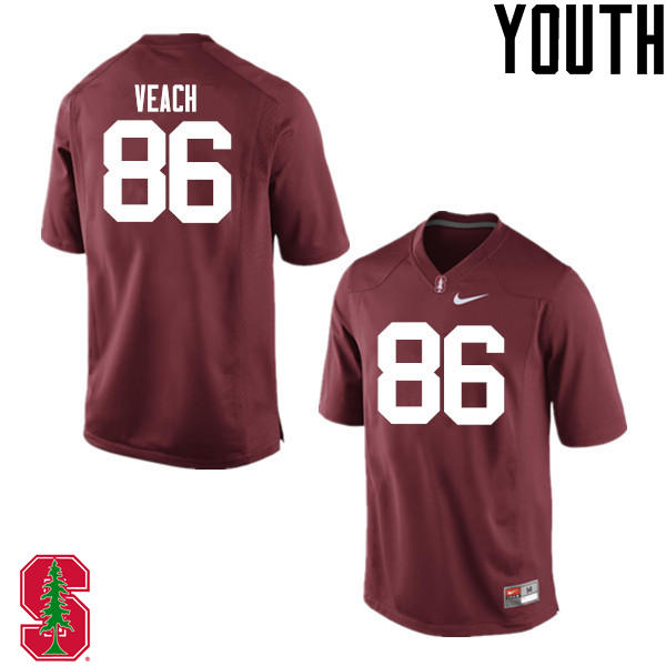 Youth Stanford Cardinal #86 Lane Veach College Football Jerseys Sale-Cardinal